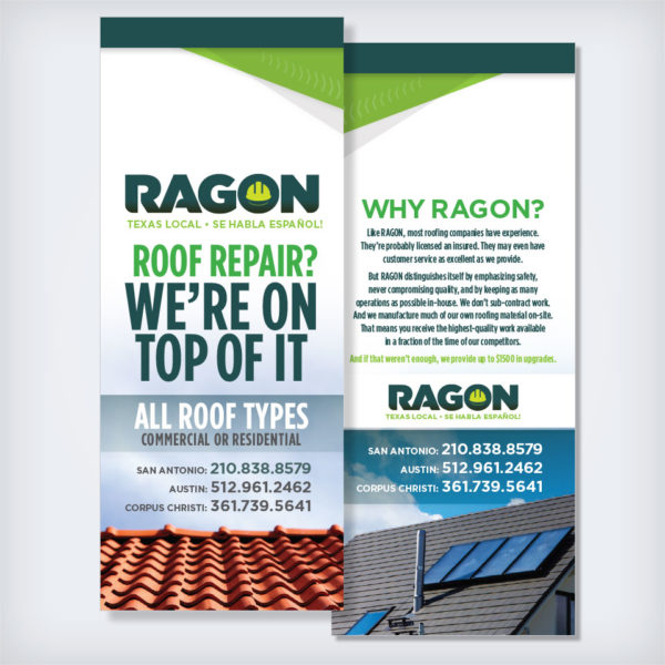 Door Hanger Design: Roof Repair Company