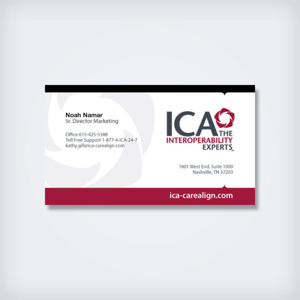 Business Card Design: ICA