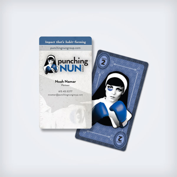 Business Card Design: Punching Nun Group