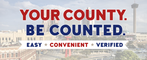 Bexar County's "Your County. Be Counted" Background image