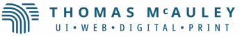 Logo: Thomas McAuley, UI Designer, Graphic Designer, Creative Director